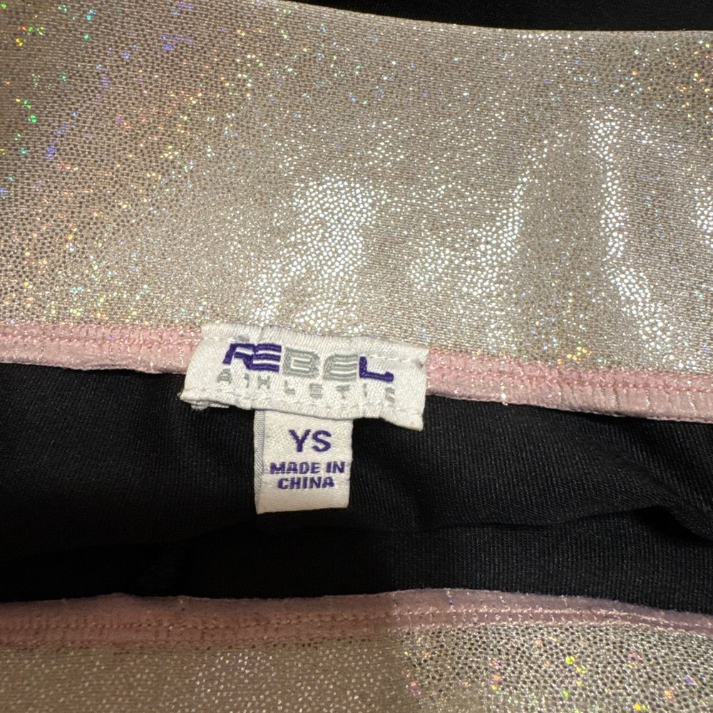 Rebel Kids Sparkling Black and Silver Cheer Dance Outfit - Picture 3 of 3